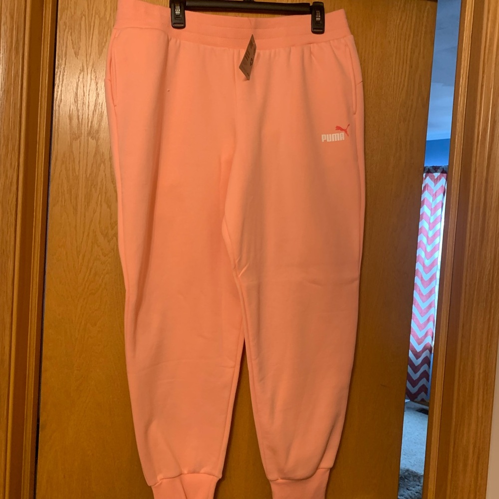 Puma Pink Jogger Sweatpants